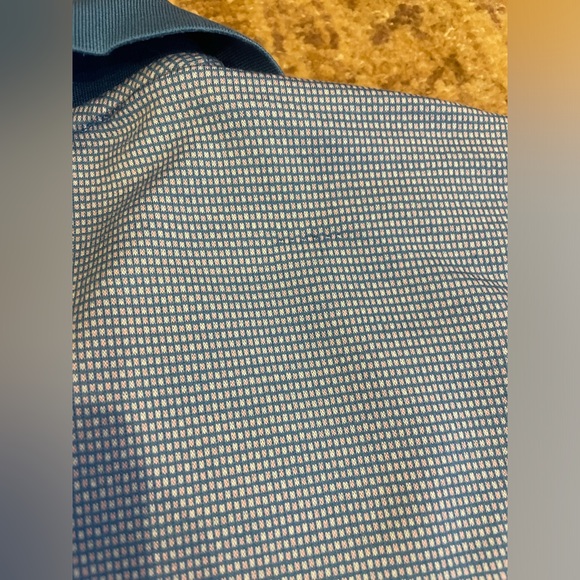 Peter Millar Royal Liverpool Hoylake branded Blue Polo size Large - Picture 11 of 11